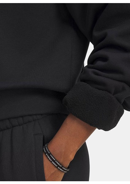 6003675-004-UA Icon Vida Flc Crew Siyah Kadın Crop Sweatshirt modelleri