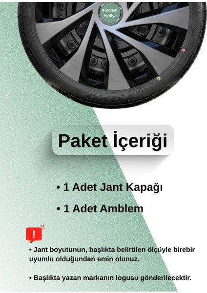 Renault R 9 14 Inç Jant Kapağı Çift Renk (Amblemli 1-Adet Kapak) 304 fiyatları