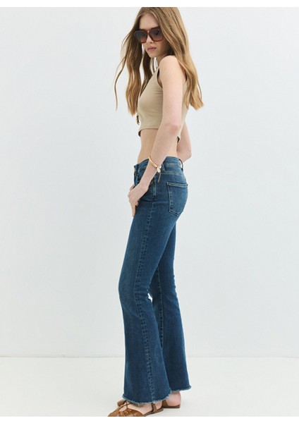 Brıdge Skinny Flare Fit Koyu Indigo Kadın Jean Pantolon fiyatları