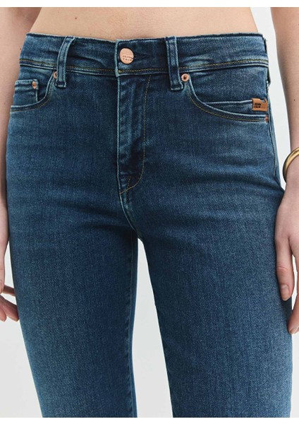 Brıdge Skinny Flare Fit Koyu Indigo Kadın Jean Pantolon indirimleri