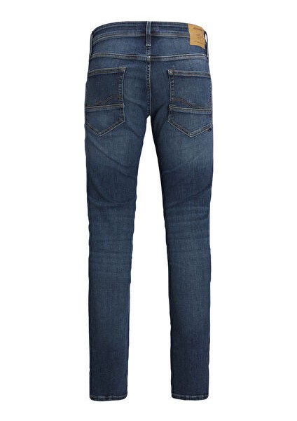 Lacivert Erkek Dar Paça Slim Fit Denim Pantolon 12223628_JJIGLENN Jjıfox Jos 547 50 fırsatları