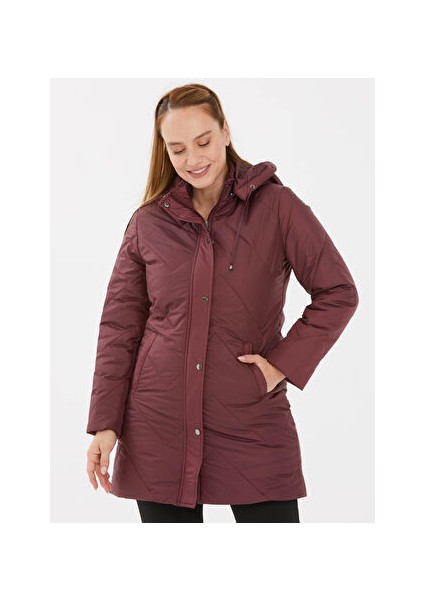 Bordo Kadın Mont 22KSL6008