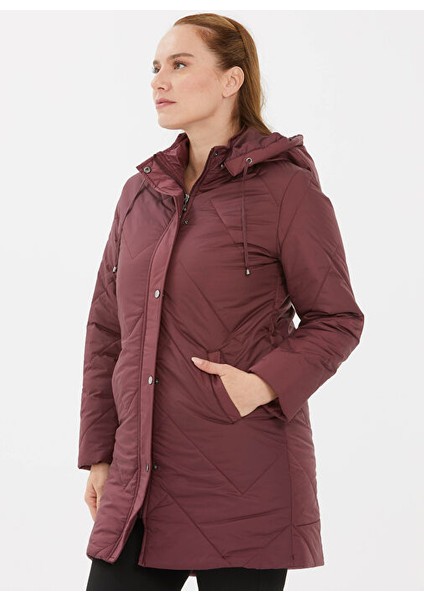 Bordo Kadın Mont 22KSL6008 fırsatları