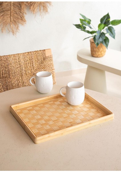 Wicker Bambu Tepsi 40X31 cm TPS0067 fırsatları