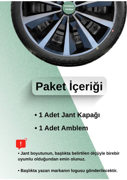 Chevrolet Spark Hb 15 Inç Jant Kapağı Çift Renk (Amblemli 1-Adet Kapak) 302 fiyatları