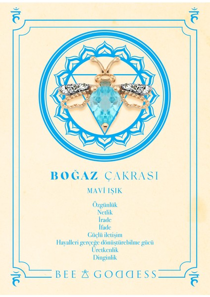 Queen Bee Kadın Mavi Topaz Pırlanta Altın Bileklik fırsatları