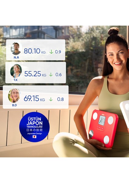 Bc 730 Innerscan Beyaz Akıllı Dijital Vücut Analiz Tartısı modelleri
