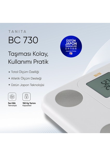 Bc 730 Innerscan Beyaz Akıllı Dijital Vücut Analiz Tartısı
