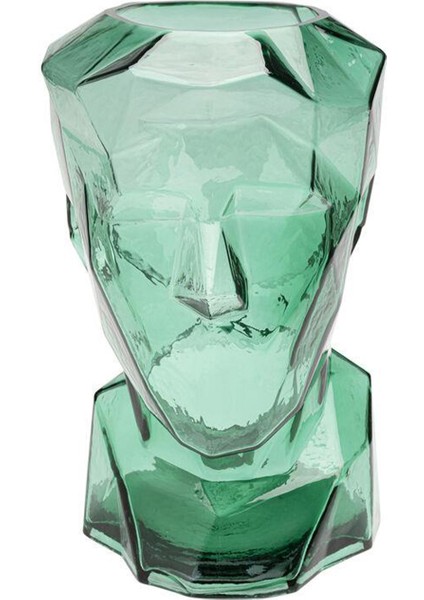 Prisma Face Green Cam Vazo 30 cm