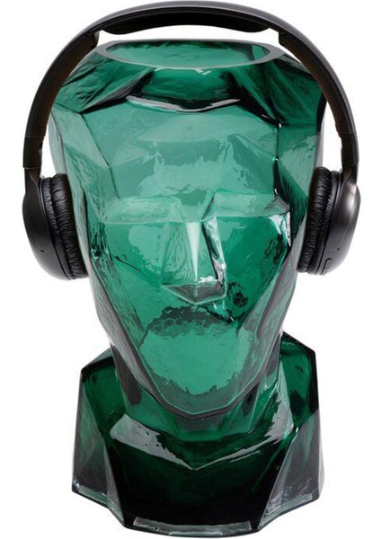 Prisma Face Green Cam Vazo 30 cm