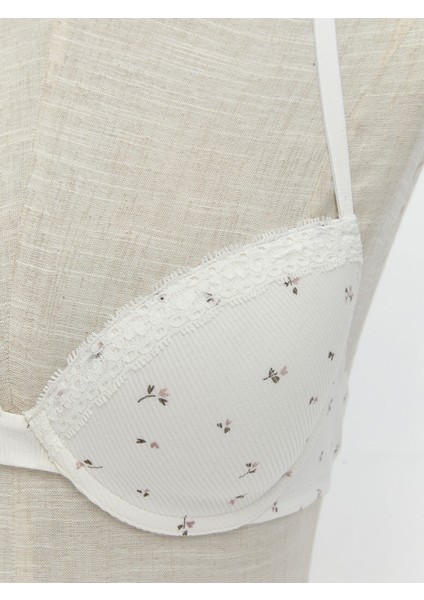 Yeni Sezon Balenli Dolgusuz Çiçekli Tişört Sütyen modelleri