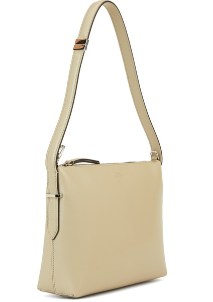 Bevel Açık Gri Kadın Deri Çanta modelleri