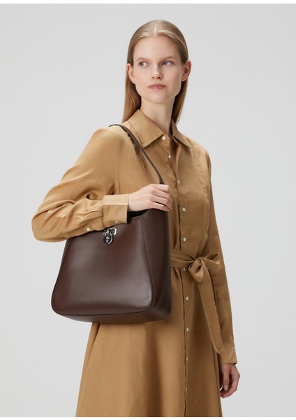 Koyu Kahverengi Kadın Deri Çanta fiyatları