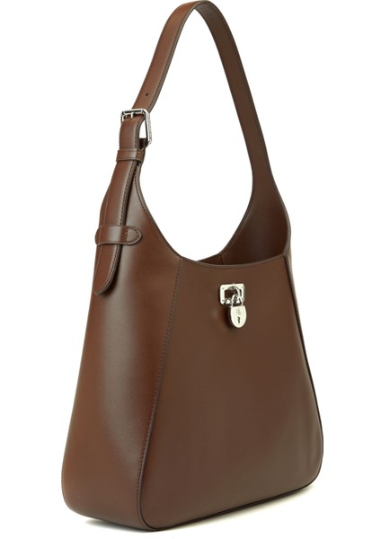 Koyu Kahverengi Kadın Deri Çanta modelleri