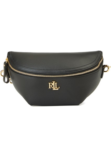 Siyah Kadın Deri Bel Çantası