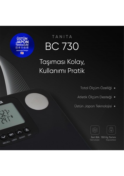 Bc 730 Innerscan Siyah Akıllı Dijital Vücut Analiz Tartısı fırsatları