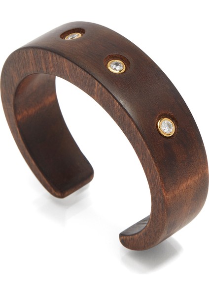 Kahverengi Kadın Altın Bileklik