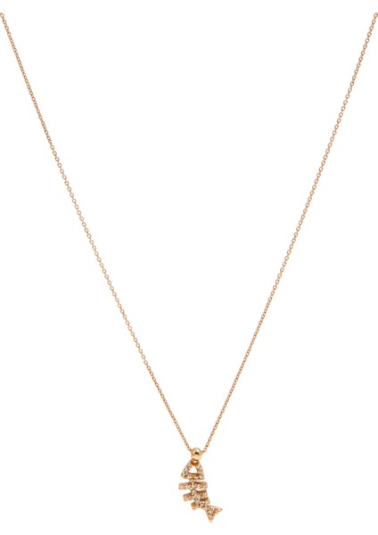 Pırlantalı Kadın Altın Kolye