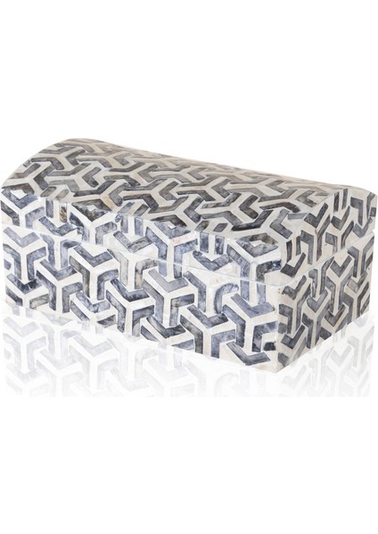 Sedef Seramik Dikdörtgen Dekoratif Kutu 25 x 15 cm