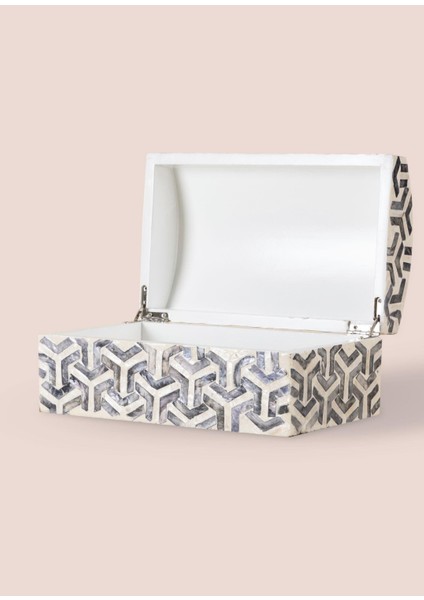 Sedef Seramik Dikdörtgen Dekoratif Kutu 25 x 15 cm fırsatları