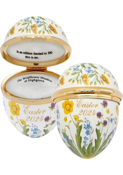 Easter Egg Highgrove Emaye Dekoratif Kutu 57 x 43 mm