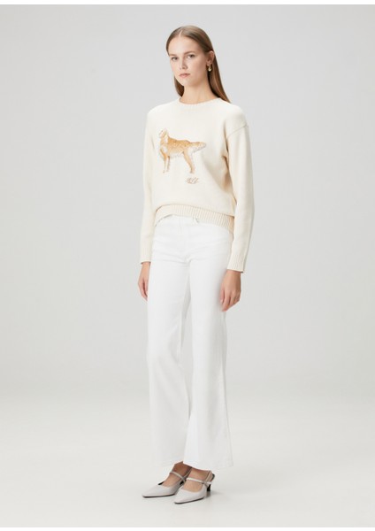 Krem Jakarlı Triko fiyatları