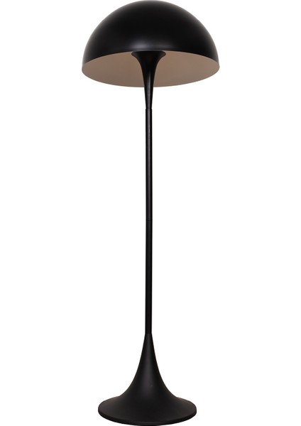 Mushroom Metal Siyah Fırın Boyalı Lambader