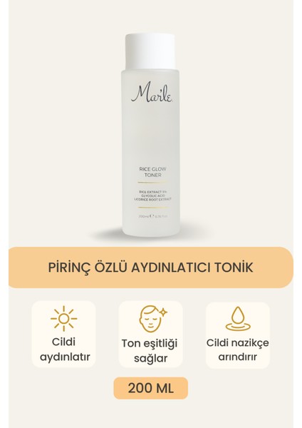 Pirinç Özlü Aydınlatıcı Arındırıcı Tonik 200 ml fiyatları