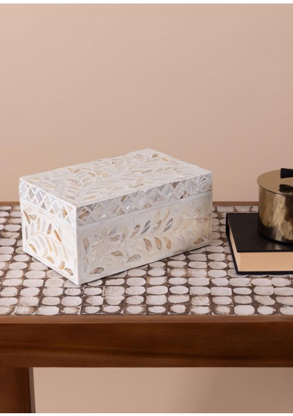 Sedef Seramik Dikdörtgen Dekoratif Kutu 25 x 16 cm fiyatları