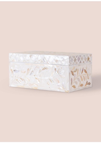 Sedef Seramik Dikdörtgen Dekoratif Kutu 25 x 16 cm indirimleri