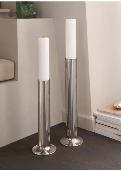 Bernadotte Silver Çelik Şamdan modelleri