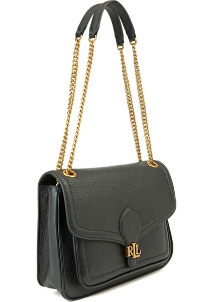 Siyah Kadın Deri Omuz Çantası modelleri