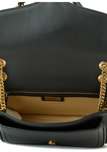 Siyah Kadın Deri Omuz Çantası indirimleri