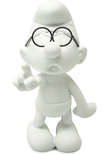Smurf Brain Beyaz Heykel