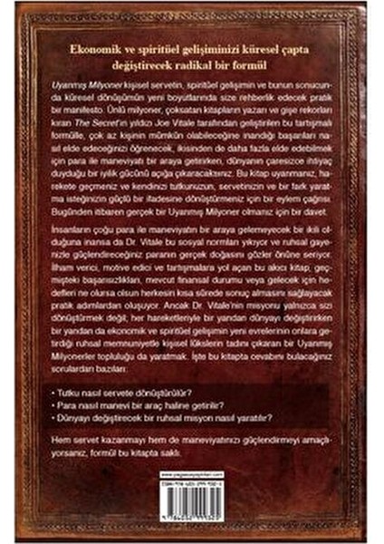 Uyanmış Milyoner: Ruhsal Servet Hareketinin Bir Manifestosu - Joe Vitale fiyatları