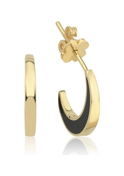 Moon Mineli 14 Ayar Altın Kadın Küpe fiyatları