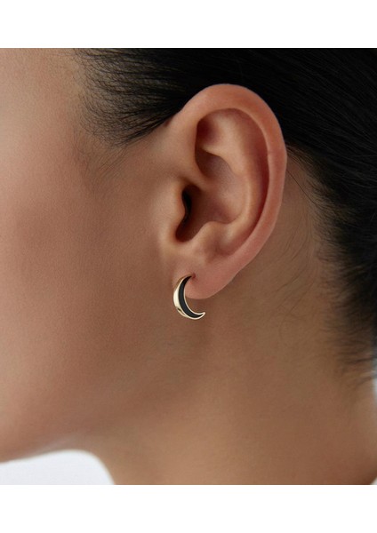 Moon Mineli 14 Ayar Altın Kadın Küpe fırsatları