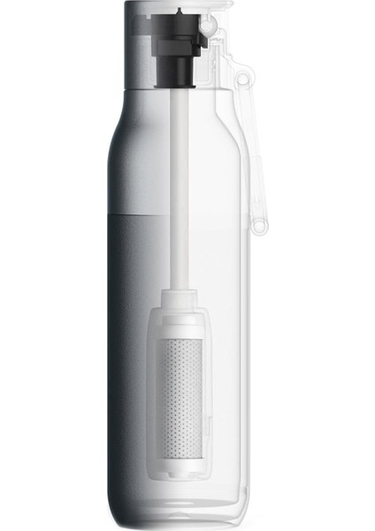 Filtreli Çelik Siyah Termos 500 ml