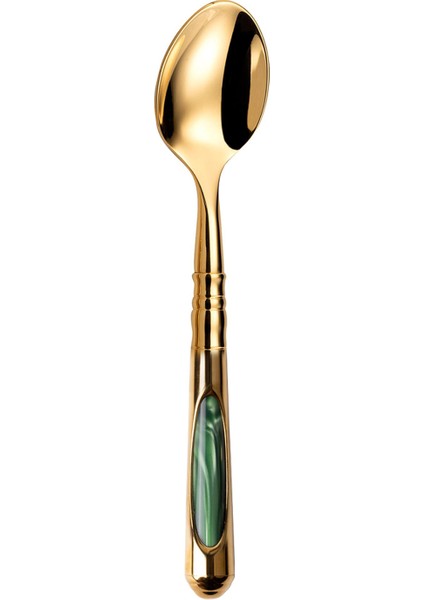 Ceres Of Gold Paslanmaz Çelik Yeşil Tatlı Çatalı