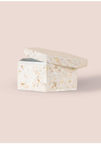 Sedef Seramik Altıgen Dekoratif Kutu 24 x 21 cm modelleri