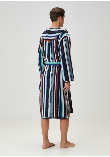 Chandler Kapüşonlu Çizgili Bornoz indirimleri