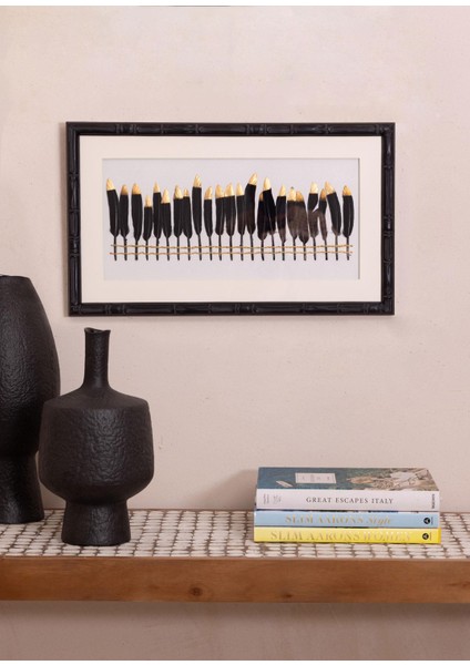 Flume Siyah Tüylü Tablo TBL0099 fiyatları