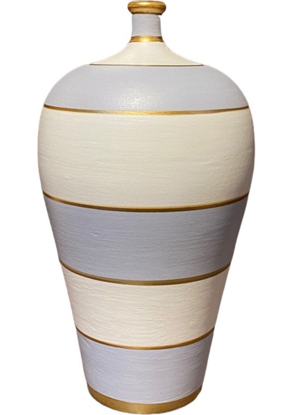 Stripe Matte Renkli Seramik Vazo