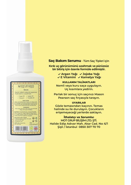Nemlendirici & Onarıcı Saç Serumu 75 ml fiyatları