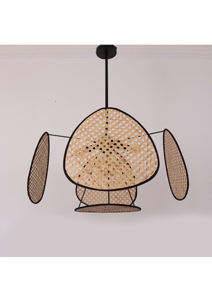 Bulut Doğal Hazeran 55 x 35 cm 4+1 Yaprak Avize