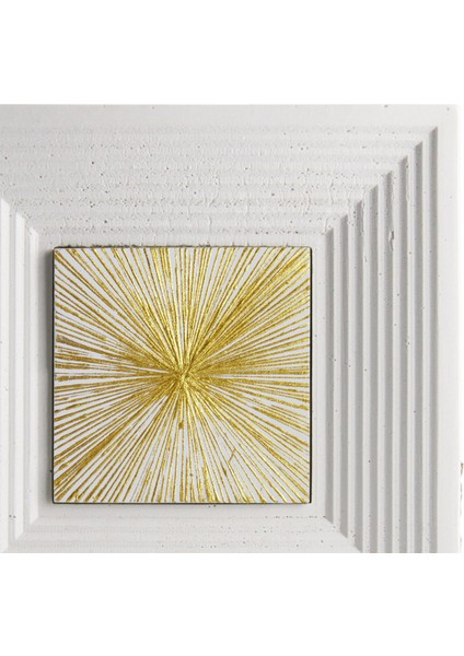 Hüzme Sanatsal Tablo Yaldız Beyaz Akrilik Uygulama indirimleri