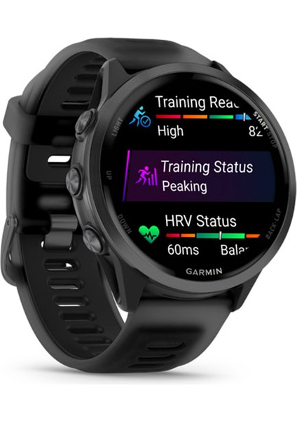 Forerunner 570 47 mm Slate Gri Siyah Silikon Kayışlı Akıllı Saat modelleri