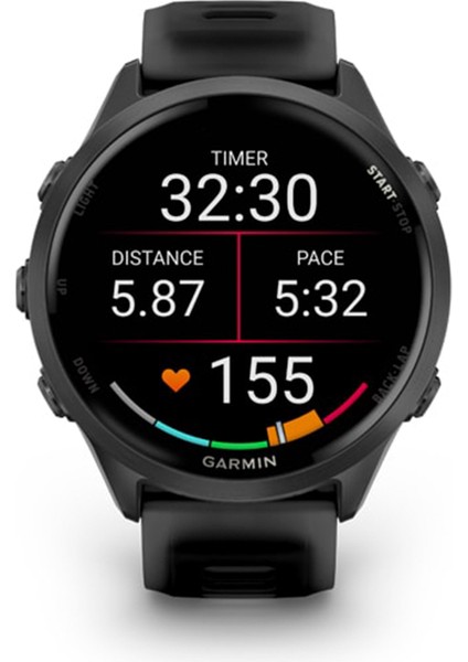Forerunner 570 47 mm Slate Gri Siyah Silikon Kayışlı Akıllı Saat