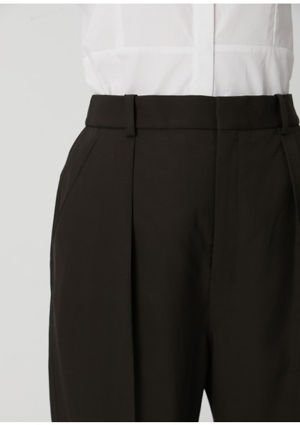 Koyu Haki Pileli Pantolon indirimleri