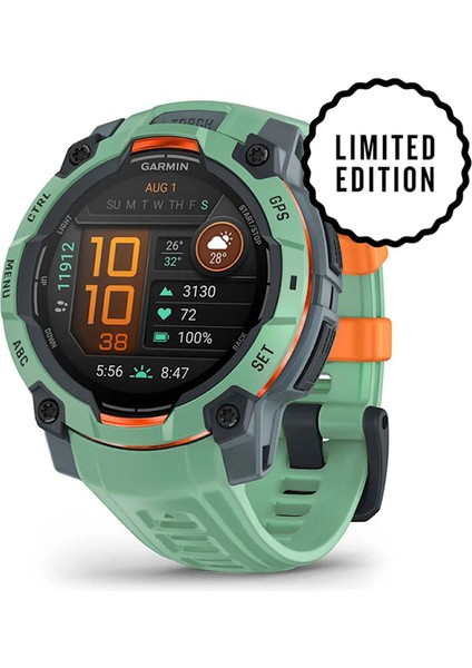 Instinct 3 45 mm Amoled Neotropik Silikon Kayışlı Akıllı Saat fiyatları